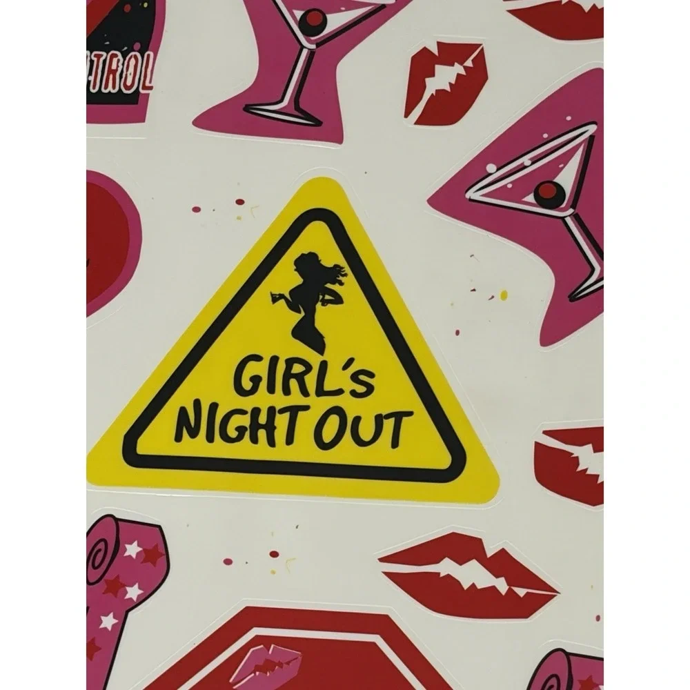 Vintage Bachelorette Party Window Clings Decorations ~135 Clings~ Dated 2012